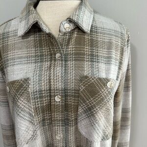 Thread & Supply Santa Fe Plaid Fleece Shirt Jacket